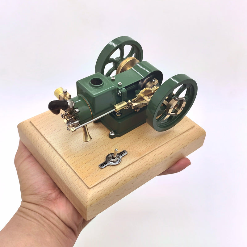M17 1.6cc Mini Micro Hit and Miss Engine Evaporated Water-cooled 4 Stroke Horizontal Gasoline Engine Internal Combustion Engine Model - EngineDIY