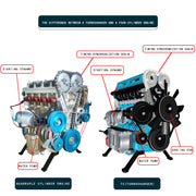teching l4 engine model kit that works - build your own engine