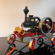 retrol hm-01 hit and miss stationary engine full set with transport cart