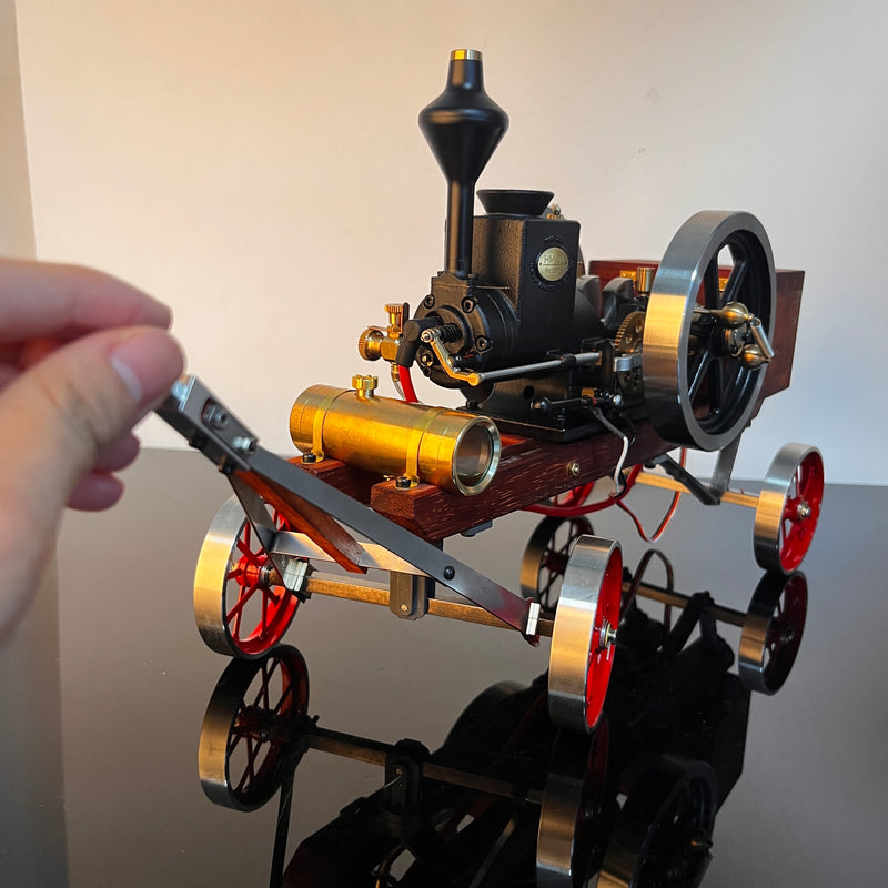 retrol hm-01 hit and miss stationary engine full set with transport cart