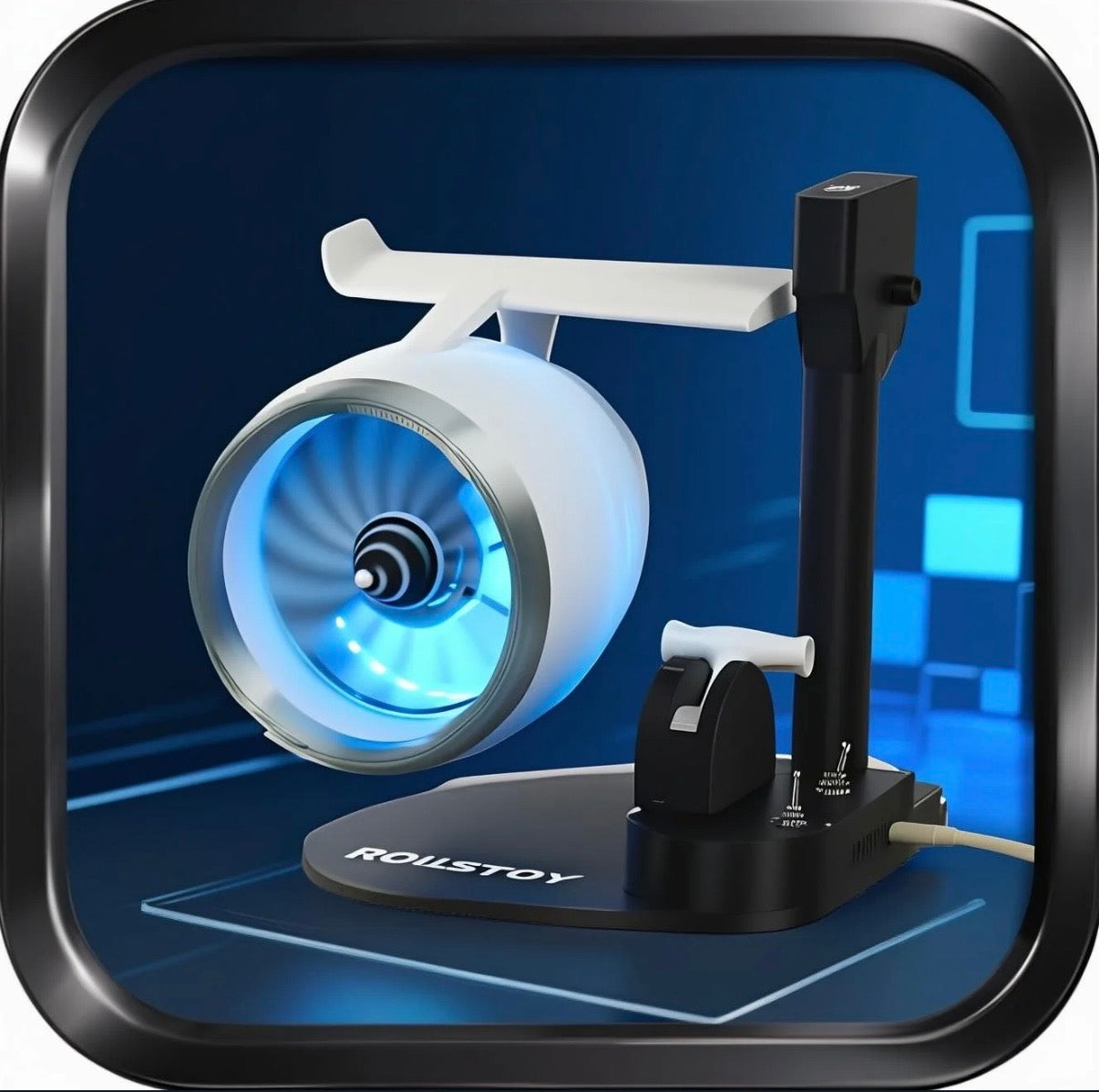 turbo jet engine desktop fan high-speed cooling with futuristic design