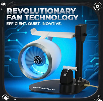 Turbo Jet Engine Desktop Fan High-Speed Cooling with Futuristic Design ...