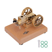 M17 1.6cc Mini Micro Hit and Miss Engine Evaporated Water-cooled 4 Stroke Horizontal Gasoline Engine Internal Combustion Engine Model - EngineDIY