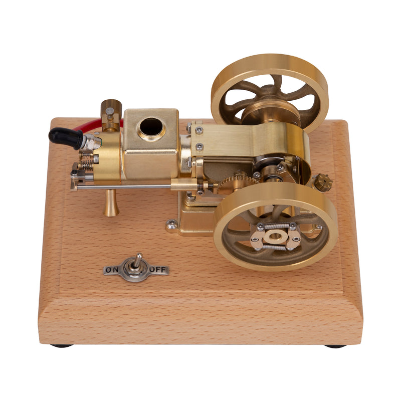 M17 1.6cc Mini Micro Hit and Miss Engine Evaporated Water-cooled 4 Stroke Horizontal Gasoline Engine Internal Combustion Engine Model - EngineDIY