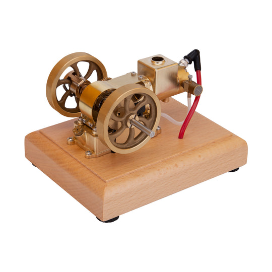 Moteur à essence horizontal 4 temps refroidi par eau évaporée M17 1,6 cc Mini Micro Hit and Miss, modèle de moteur à combustion interne 