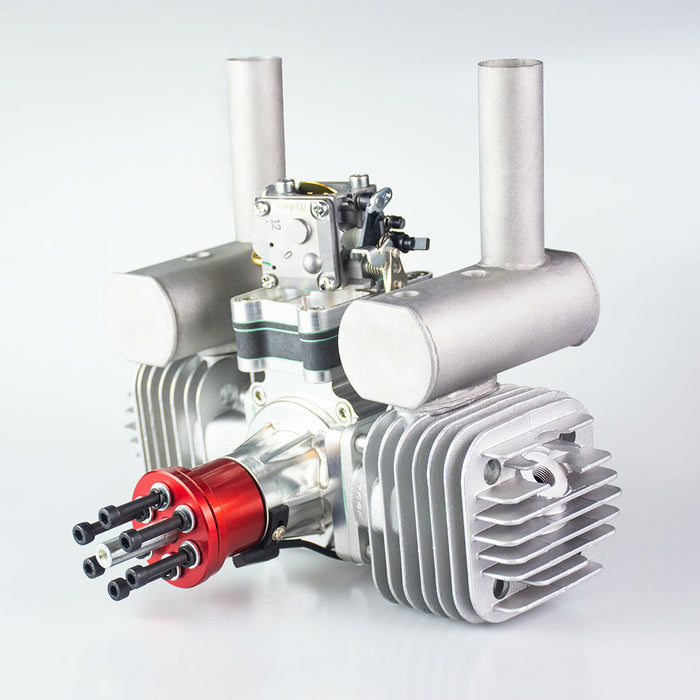 RCGF 120cc Twin Air Cooled Double-cylinder 2-stroke Piston Valve Gasoline Engine for RC Fixed Wing Model Airplane