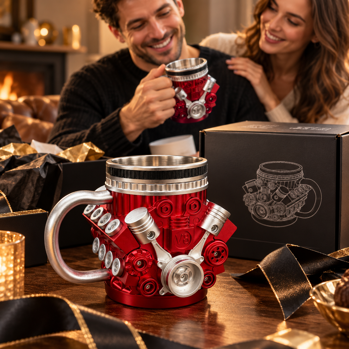  V8 Stainless Steel Mug