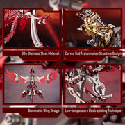 Mechanical Phoenix 3D Metal Puzzles Craft Flapping Wing Toys 358Pcs - EngineDIY