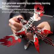 Mechanical Phoenix 3D Metal Puzzles Craft Flapping Wing Toys 358Pcs - EngineDIY