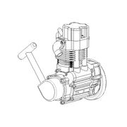 ENJOMOR GS-DK01 8CC OHV Inline Single-Cylinder Four-Stroke Air-Cooled Gasoline Engine Model (RTR Version) - EngineDIY