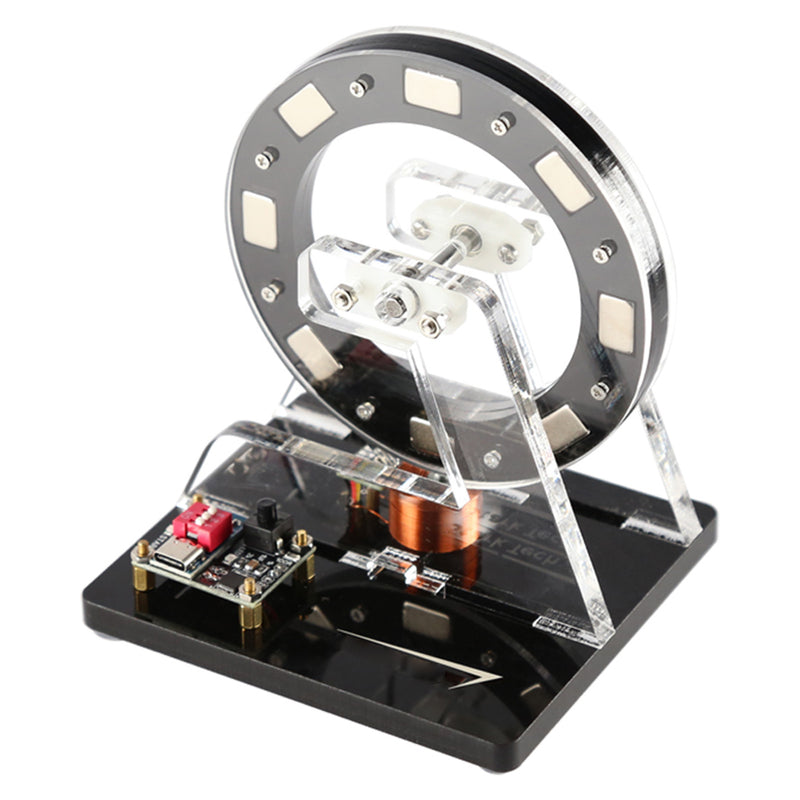 Small Hall Sensor Motor Model - Brushless Ferris Wheel Demonstrator, Bedini Style - Low Power Consumption High Speed Tech Desk Decor - EngineDIY