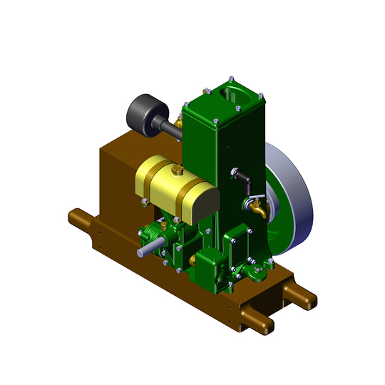 RETROL & OKMO Lister D Type Stationary Miniature Gasoline Internal Combustion Engine Model Centennial Anniversary Edition
