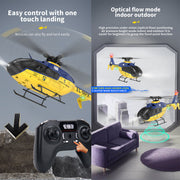 YU XIANG EC-135 RC Helicopter 1/36 2.4G 6CH Direct Drive Brushless Airplane Model with Cool lighting(RTF Version/Mode 1) - EngineDIY