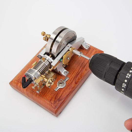 Modèle de moteur à essence monocylindre horizontal 4 temps refroidi par air M96 Mini Oddball Hit and Miss