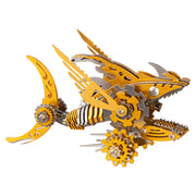 3D Metal Mechanical Sawtooth Shark Assembly Model Kit - EngineDIY