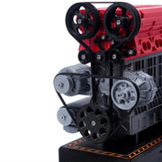 enjomor 3d printed inline four-cylinder engine model kit that works - build your own simulated internal combustion engine