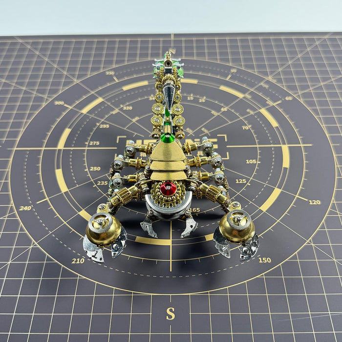 3d steampunk metal mechanical war scorpion model kit - 450pcs+