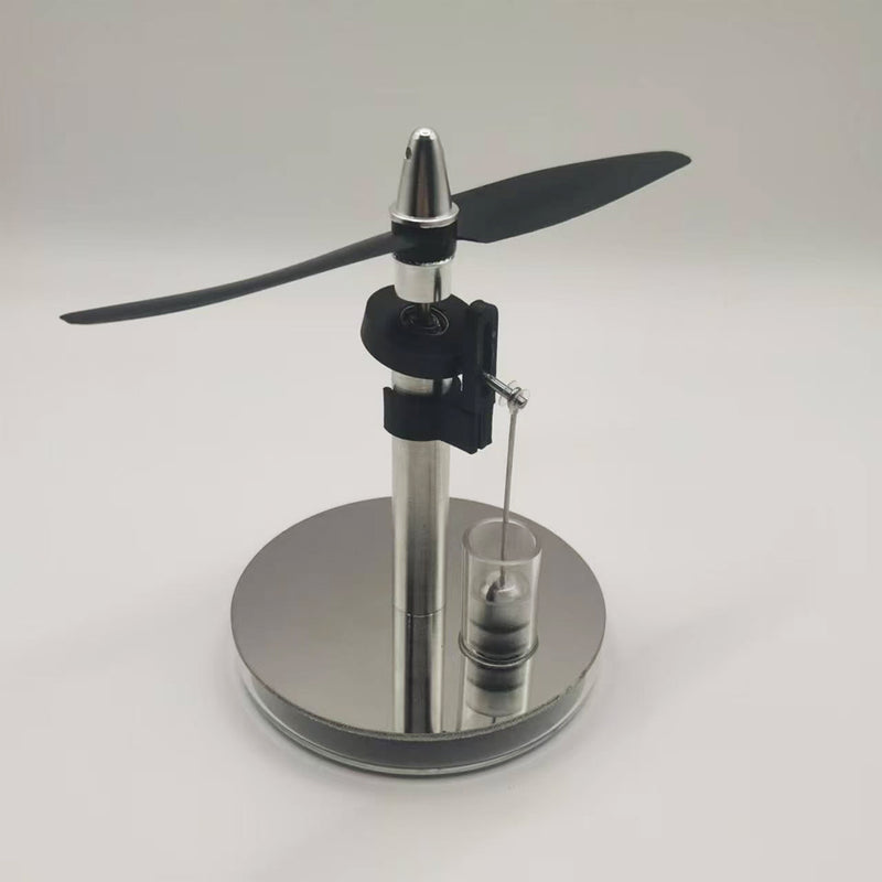 two-blade propeller swashplate low-temperature stirling engine model