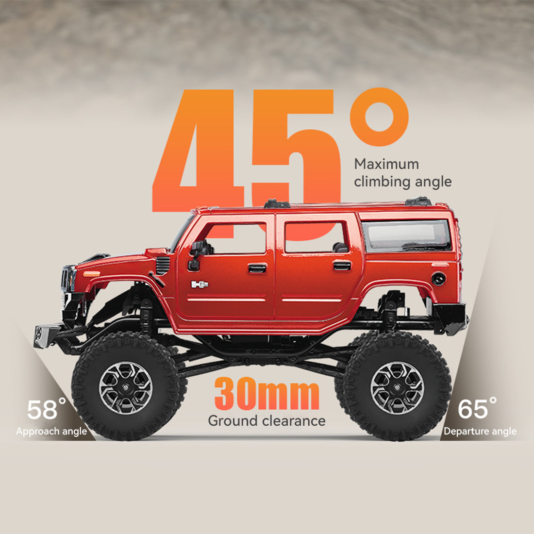 1/24 scale 2.4g full-time 4wd full-proportional rc off-road car rtr version miniature model gifts