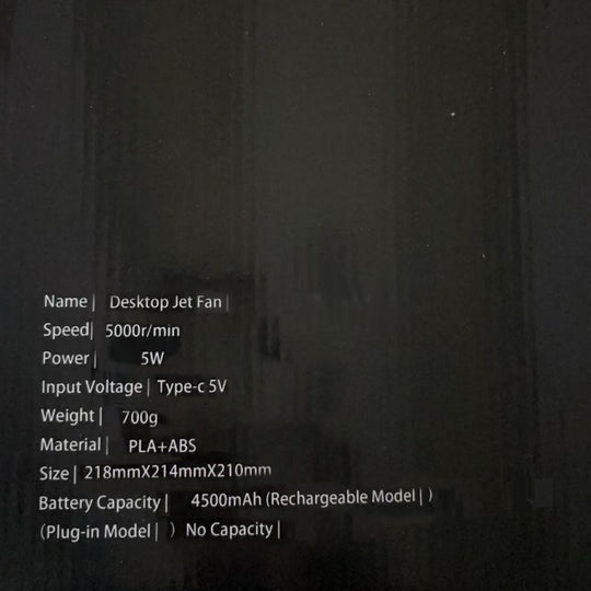 turbo jet engine desktop fan high-speed cooling with futuristic design