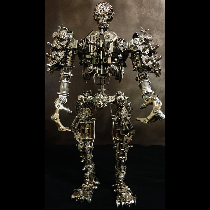 3D DIY Metal Futuristic Mech Skeleton Model Kit, Creative Trendy Display-1250PCS - EngineDIY