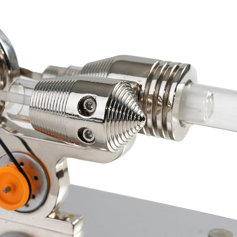 single cylinder stirling engine model with usb light & fan