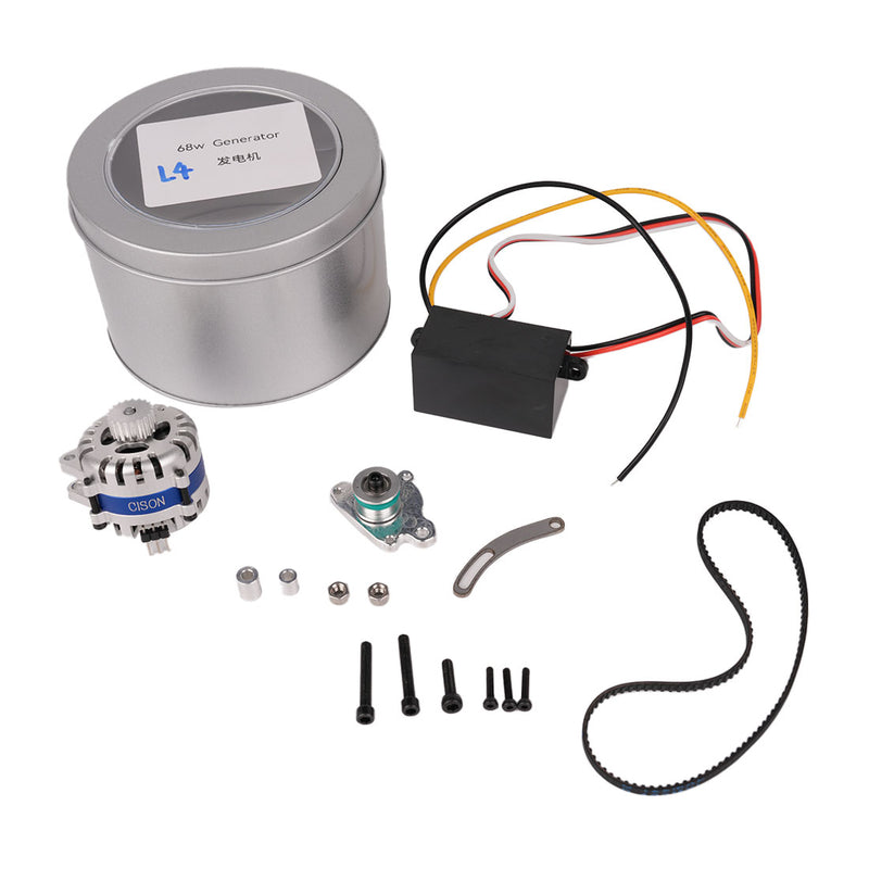 CISON Mini DC Generator + Rectifier + Fixed Bracket DIY Modification Accessory Set for CISON Four Cylinder Engine Models - EngineDIY