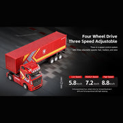 1/64 scale 2.4ghz 4wd rc container truck rtr