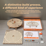 3d wooden mechanical orrery solar system model kit, diy stem educational desktop display (413pcs)