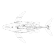 3d metal mechanical humpback whale model kit– diy marine creature assembly puzzle toy