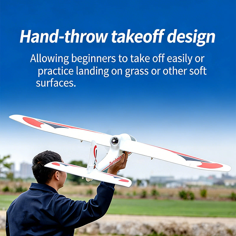 2.4g 4ch epp fixed wing rc glider, 1280mm large wingspan, jst connector, no reflex