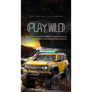 1/16 scale brushless 4wd rc crawler truck – all-terrain off-road pickup with dual-rate transmission, independent suspension & metal frame