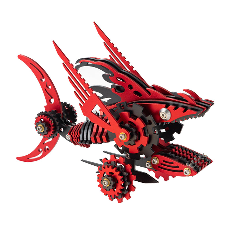 3D Metal Mechanical Sawtooth Shark Assembly Model Kit - EngineDIY