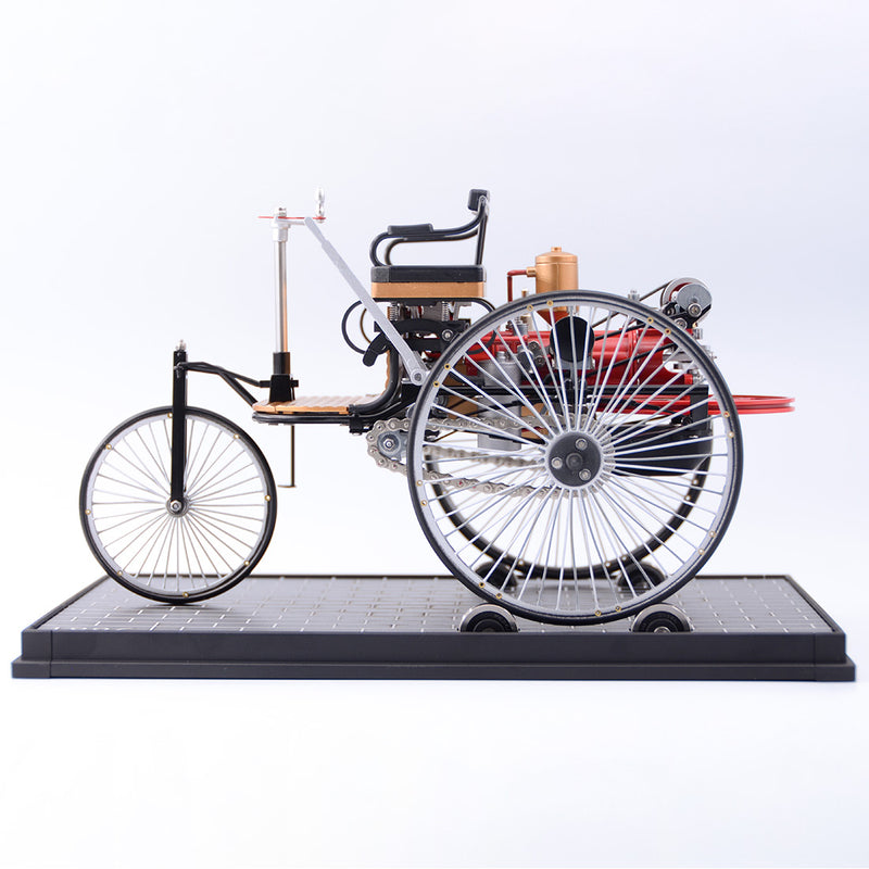 TECHING 1st Generation Retro Tricycle DIY Model – Metal Assembly Mechanical Model Kit, Educational & Collectible Gift for Adults - EngineDIY