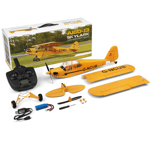 xk a160 j3 3d/6g 2.4g 5ch brushless scale rc airplane model, 650mm wingspan epp fixed wing aircraft with quick release