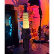 3d printed spark plug rgb led desk lamp – industrial table light for garage, gaming room & workshop