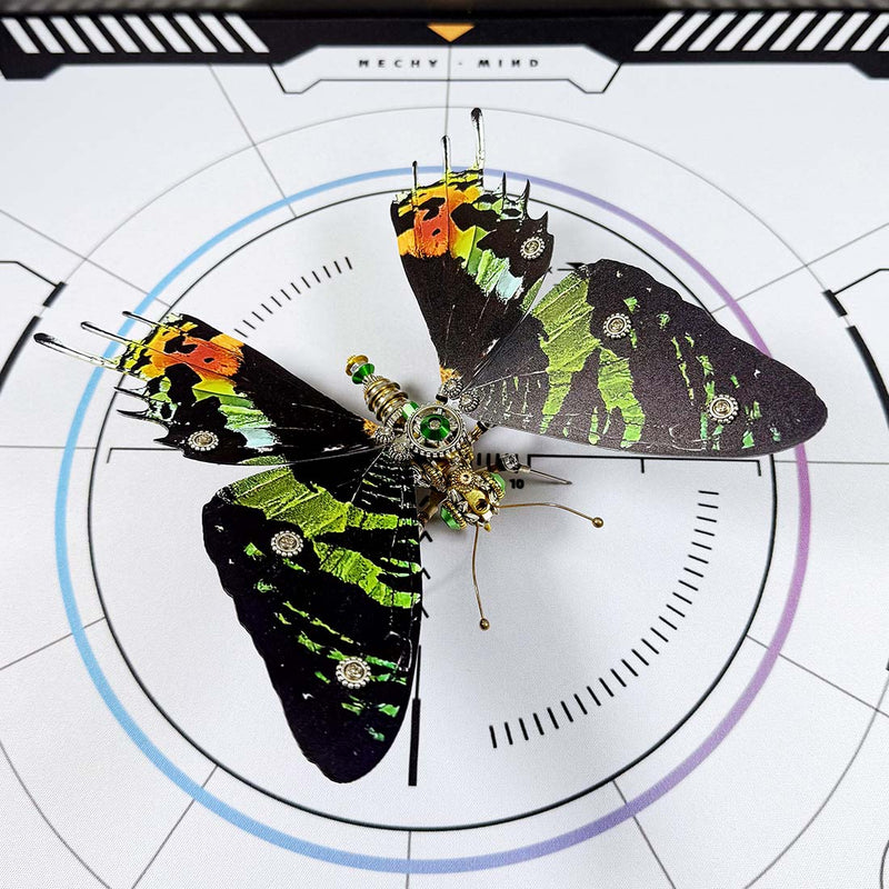 3D Metal Mechanical Steampunk Butterfly Model Kit - EngineDIY
