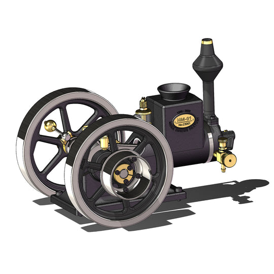 enginediy retrol engine hm-01 7cc engine 4-stroke horizontal hit and miss internal combustion engine model