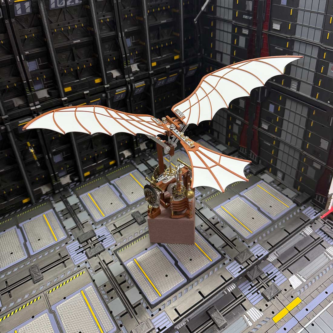 da vinci flapping wing model 3d diy gear-driven bionic model kit gift ideas