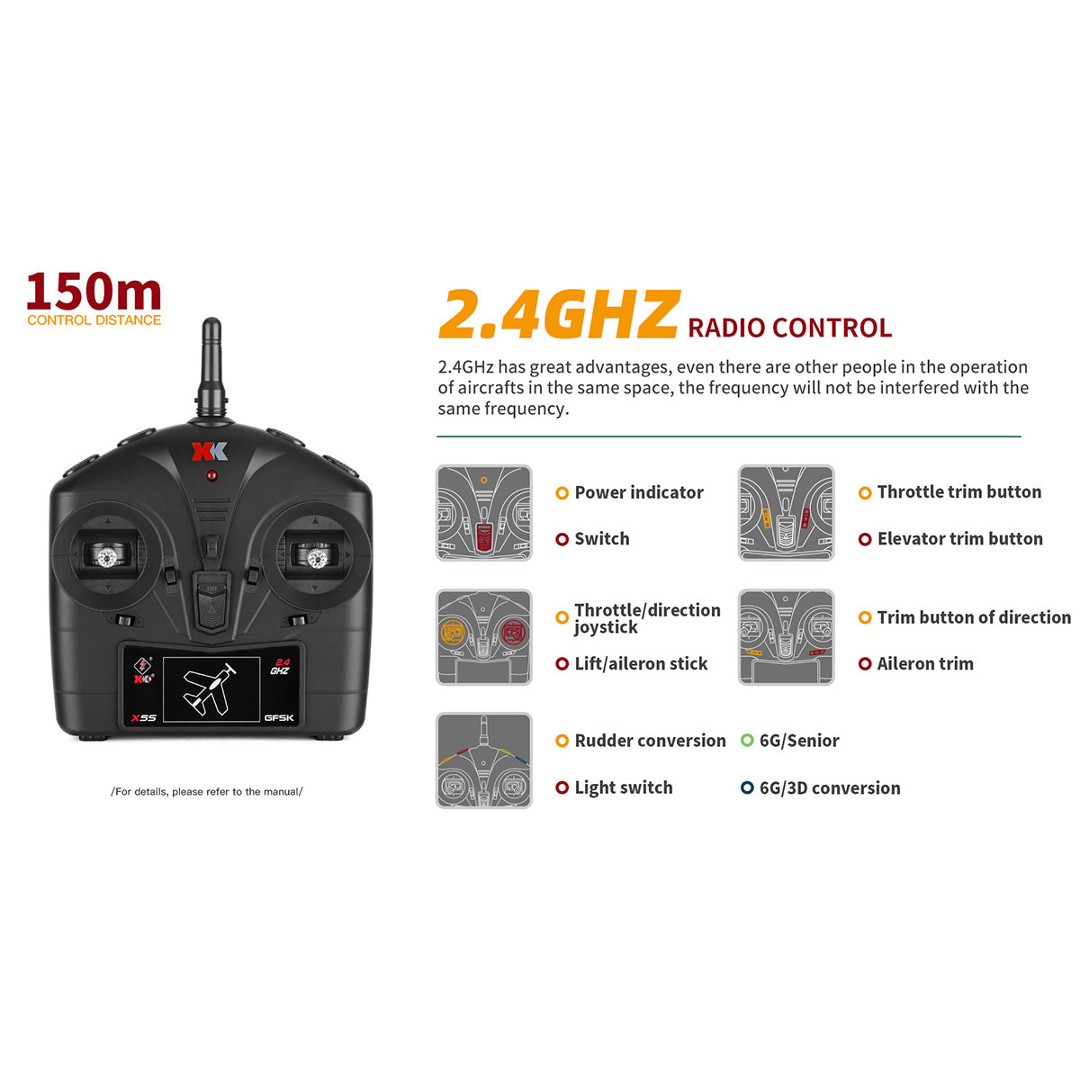 xk a280 p-51 3d/6g 2.4g 4ch brushless scale rc airplane model, 560mm wingspan epp fixed wing aircraft with quick release