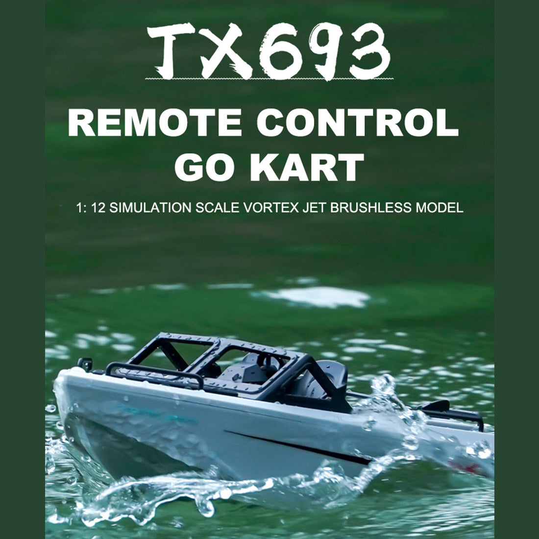 1/12 scale 2.4g 8km/h rc karting boat model rtr version