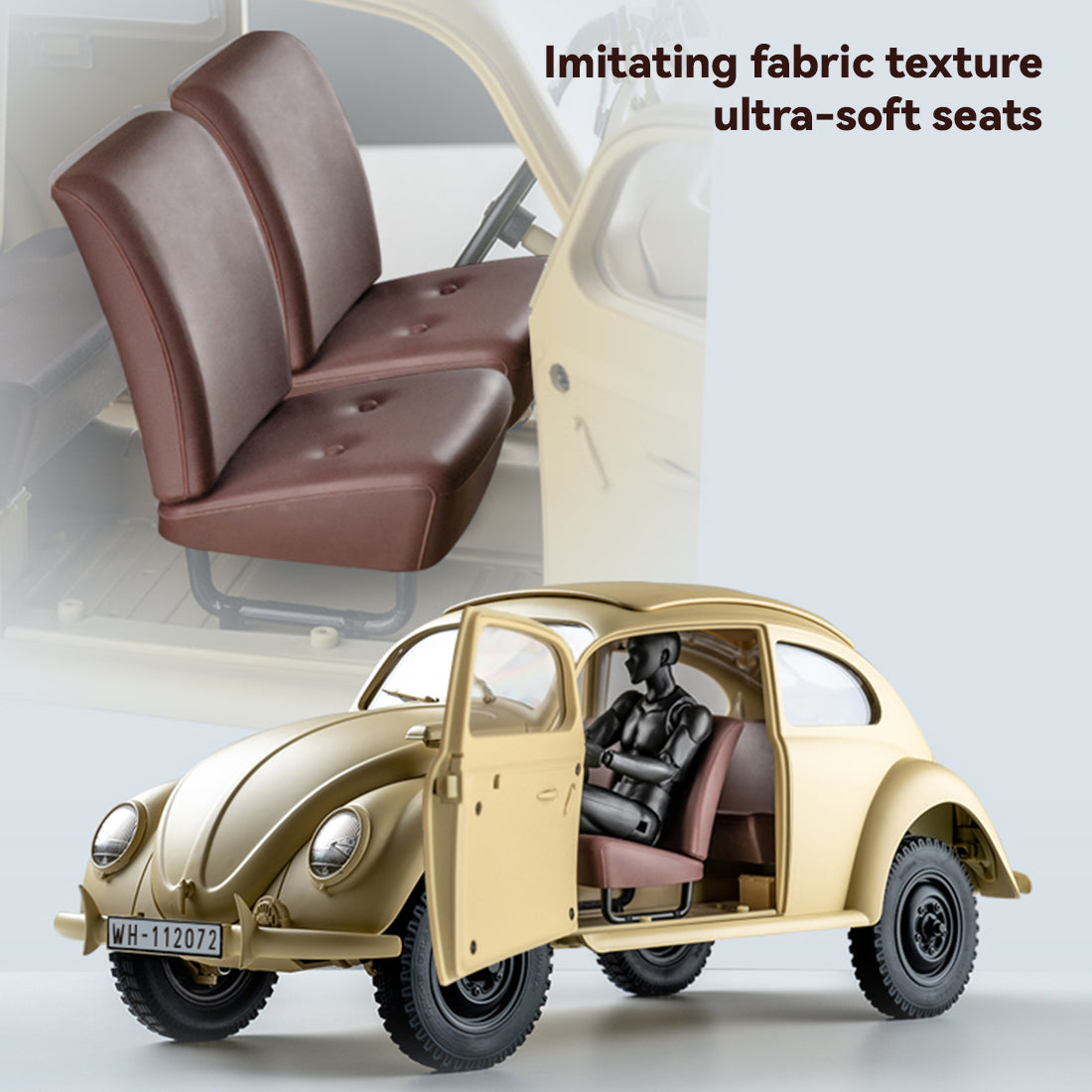 1/12 scale 2.4g 4ch rc military vehicle model with switchable 2wd/4wd, led light effects