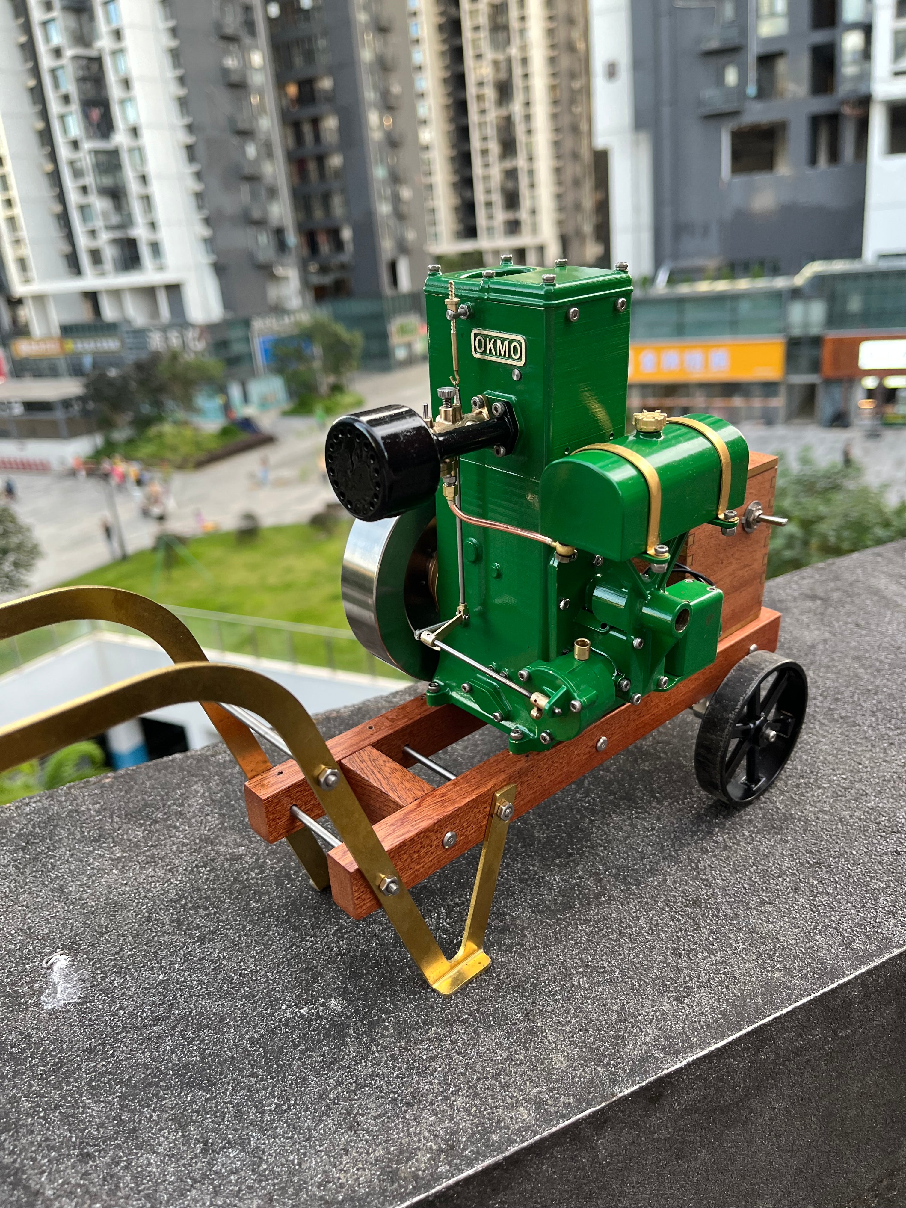 RETROL & OKMO D Type Stationary Miniature Gasoline Internal Combustion Engine Model Centennial Anniversary Edition