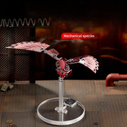 flaming shadow 3d metal mechanical ornithopter assembly model kit with mechanical transmission