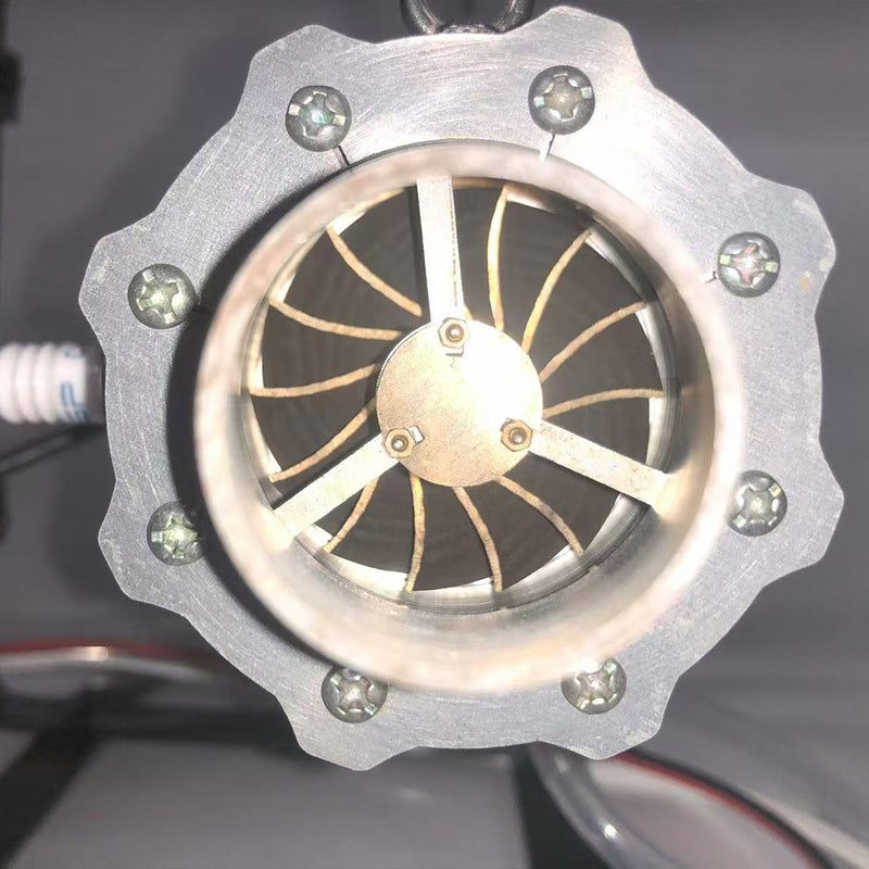 miniature turbofan engine model precision-crafted removable and maintainable jet engine with liquid gas combustion