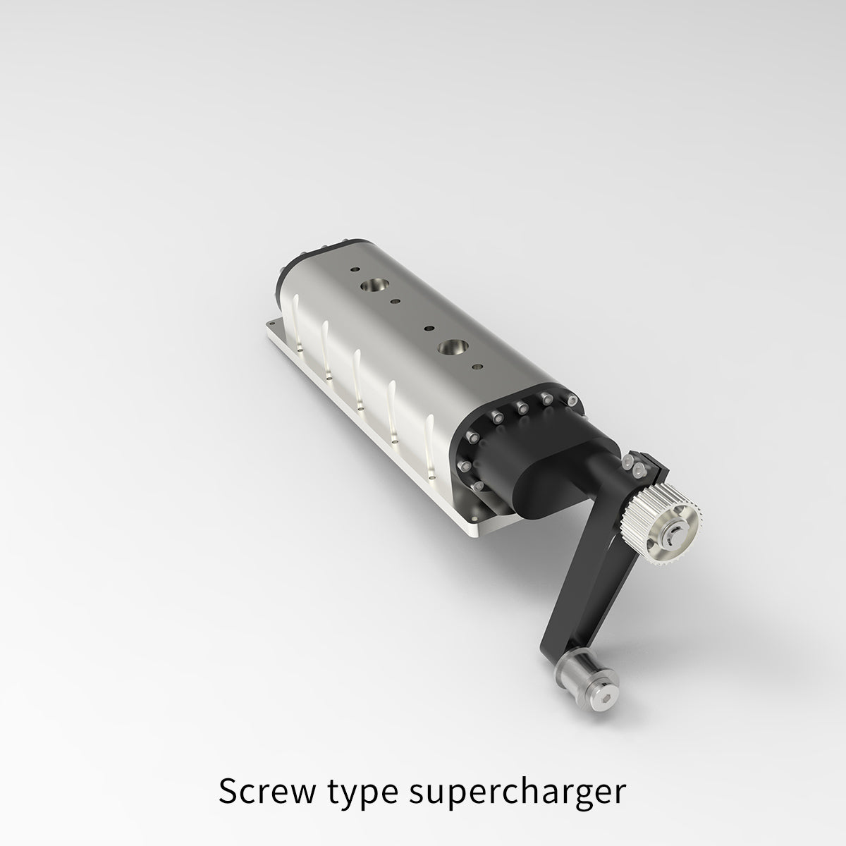 enjomor metal srew-type supercharger for enjomor gs-v12 engine model