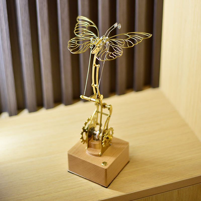 Mechanical Butterfly Dynamic 3D DIY Mechanical Metal Butterfly Model Kit for Kids, Teens, and Adults - EngineDIY