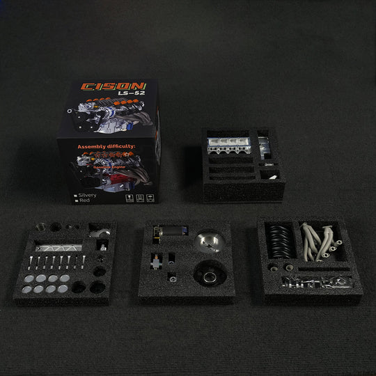 cison v8 Engine ls-52 small-block 52cc 1/5 water-cooled 4-stroke 8-cylinder gasoline engine internal combustion v8 engine model kit
