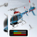 rc era c138pro 1/33 scale bell 206 2.4g 6ch flybarless single-rotor rc helicopter model with one-touch inverted flight (rtf version/police livery)