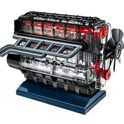 inline 6-cylinder engine model kit that works - build your own engine - transparent internal combustion engine diy assembly kit with motor drive, moving pistons and led effect